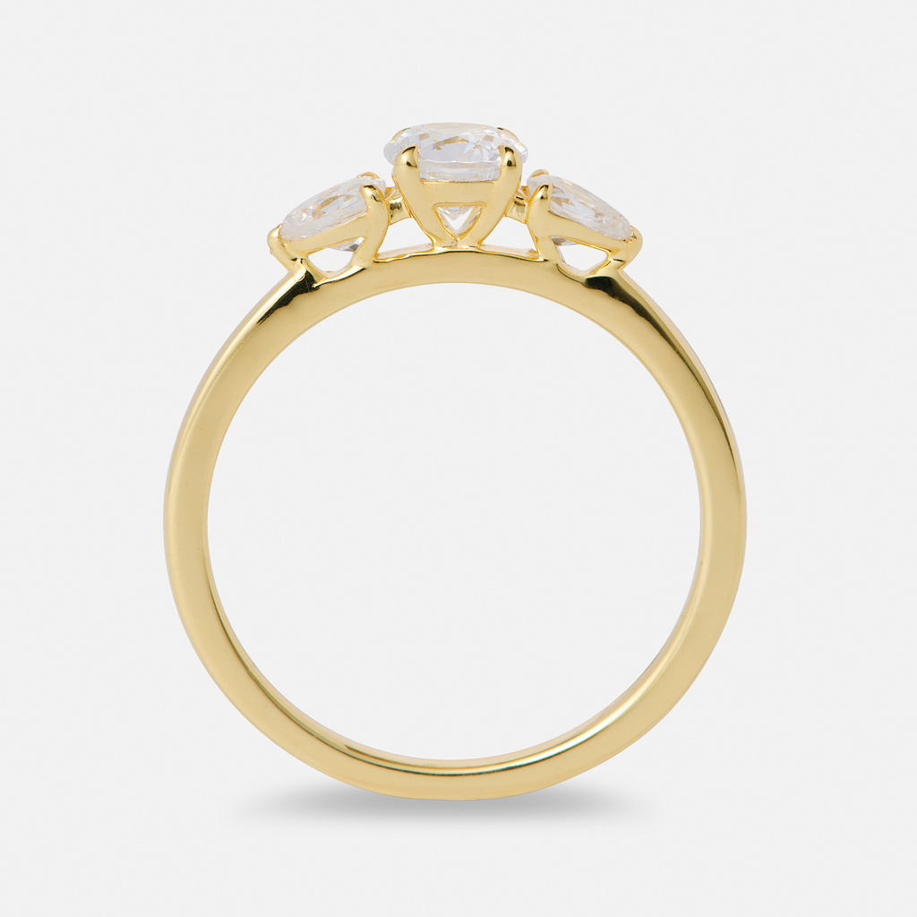 Je t´aime 18K guldring - Trilogie d'Amour