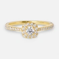 Je t´aime 18K guldring - Aurore