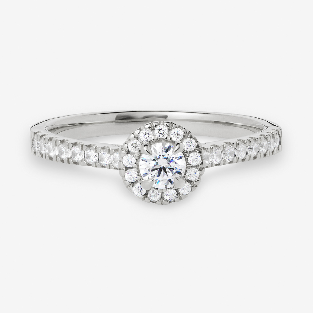 Je t´aime 18K ring vitguld - Le Soleil