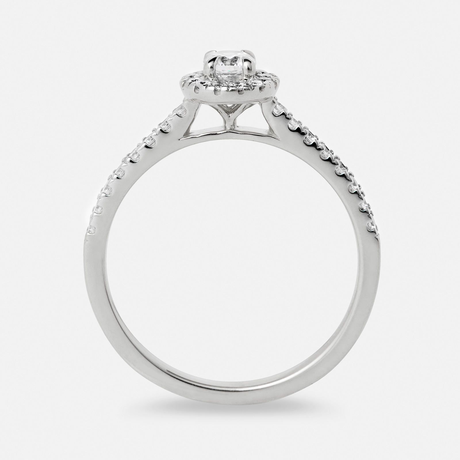 Je t´aime 18K ring vitguld - Le Soleil