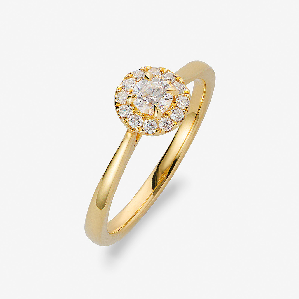 Je t´aime 18K guldring - La Lune