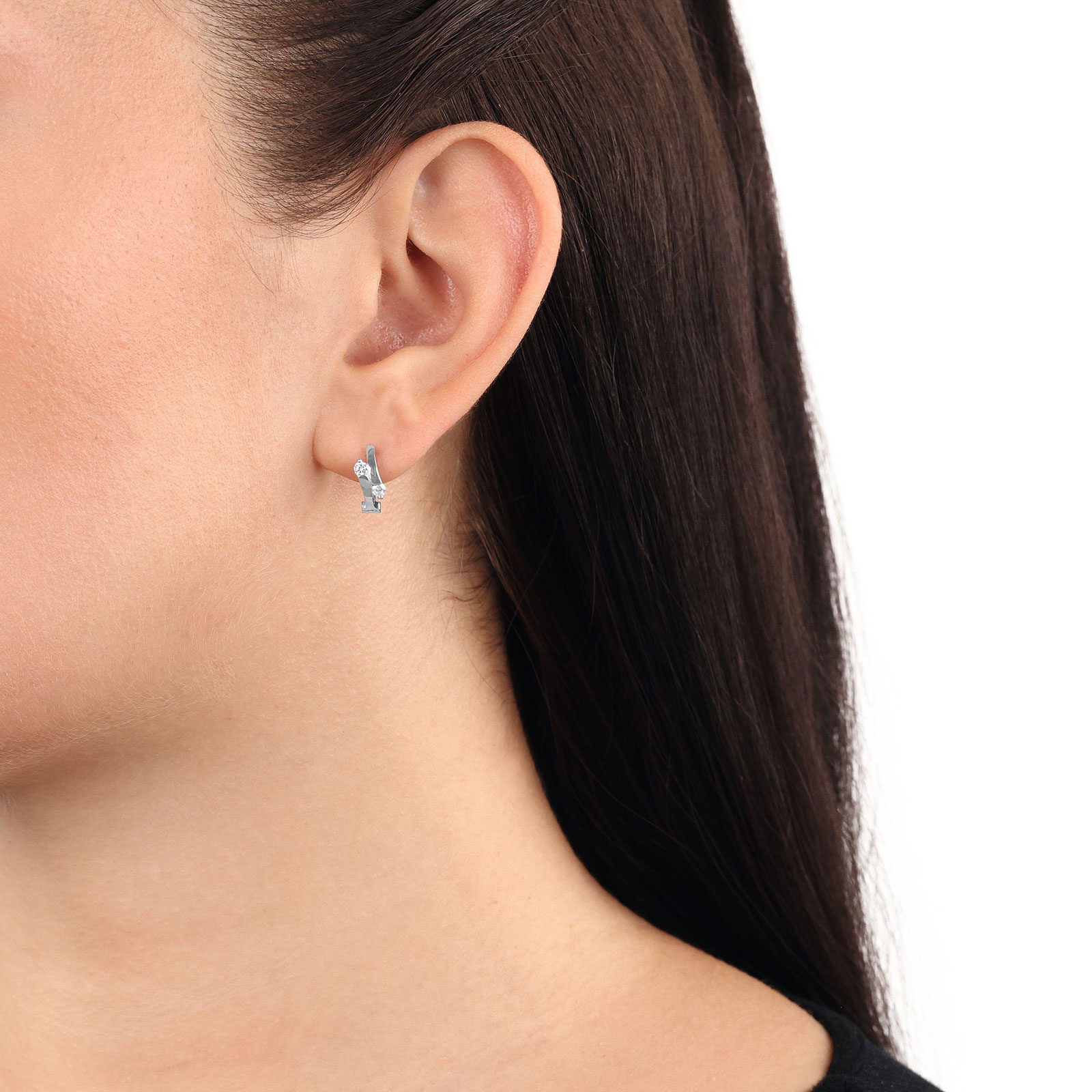 Örhängen 925 Sterling Silver - creoler 12 mm