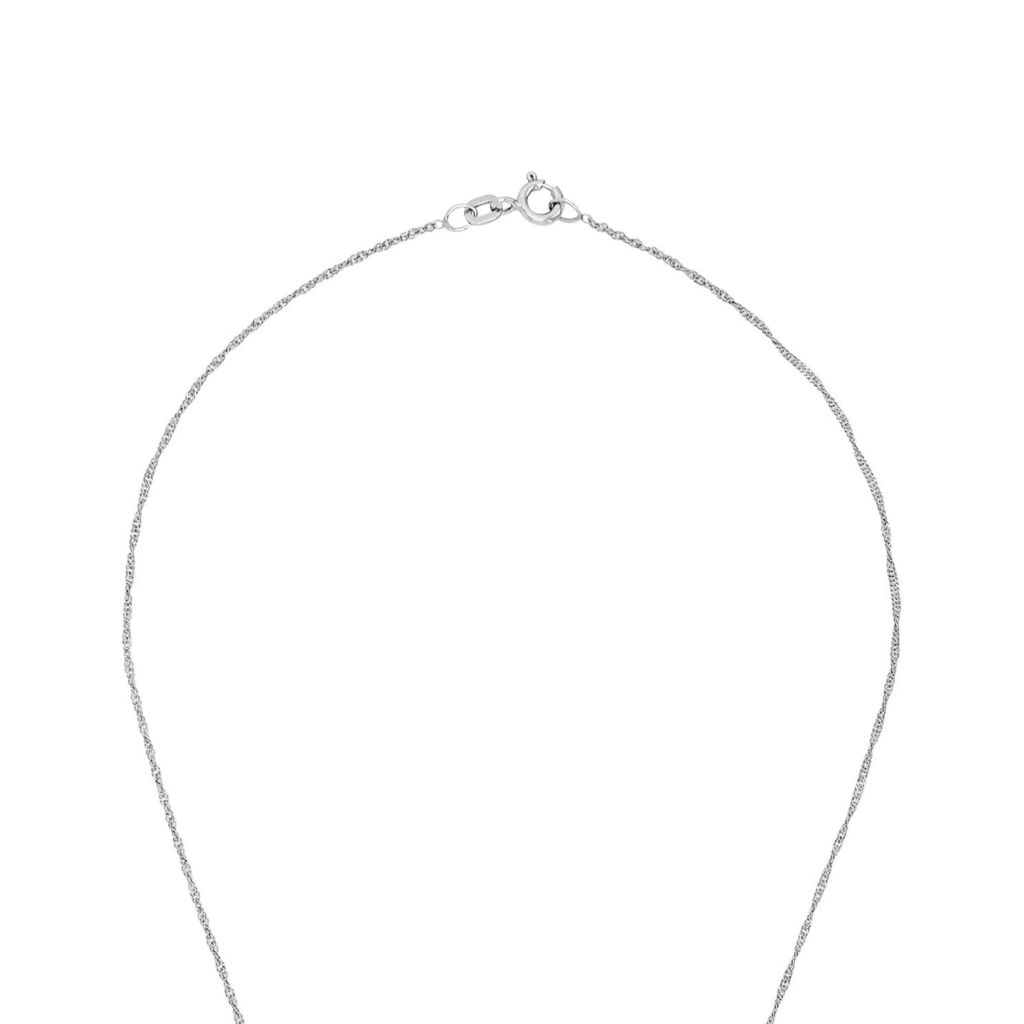 Silverhalsband, tre rörliga hjärtan - 42 cm