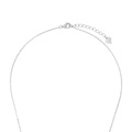 Silverhalsband, odlade pärlor och vita stenar - 42–45 cm