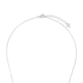 Silverhalsband, odlade pärlor och vita stenar - 42–45 cm