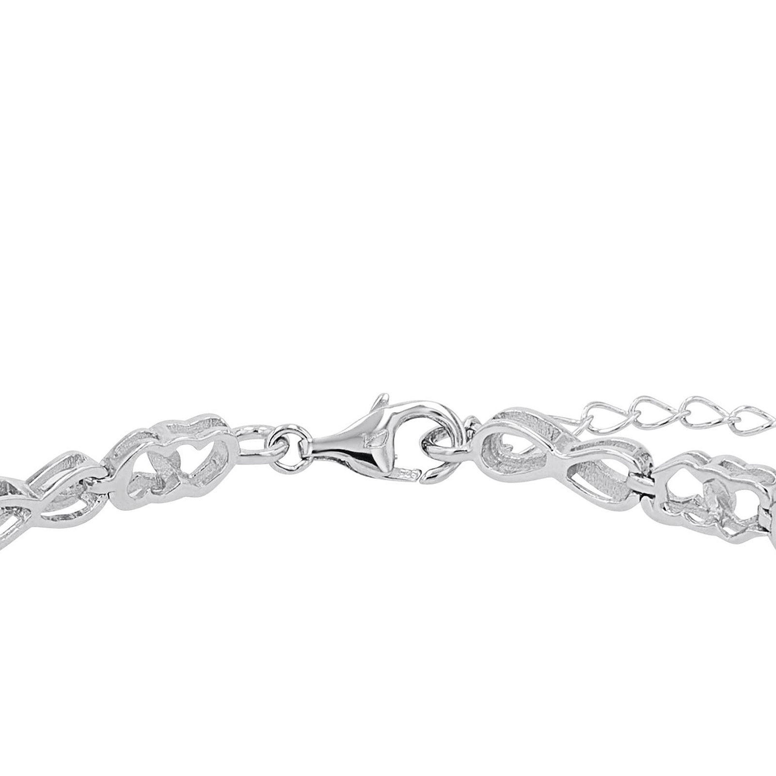 Armband 925 Sterling Silver - hjärtan & infinity