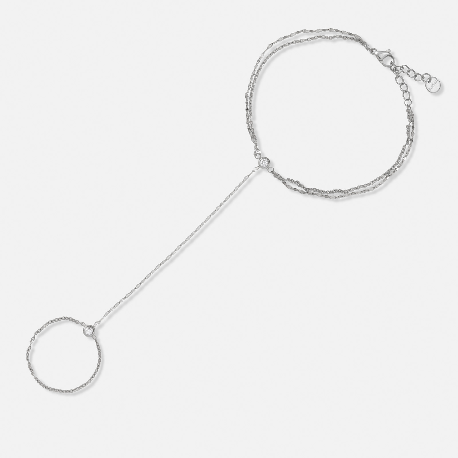 Ringarmband i stål - 16+3cm