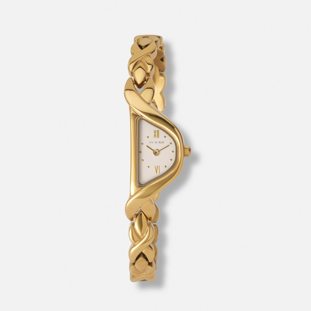 Ivy n Rox Velia damklocka - guld 17x42 mm