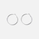 Stålörhängen, runda hoops - 40mm