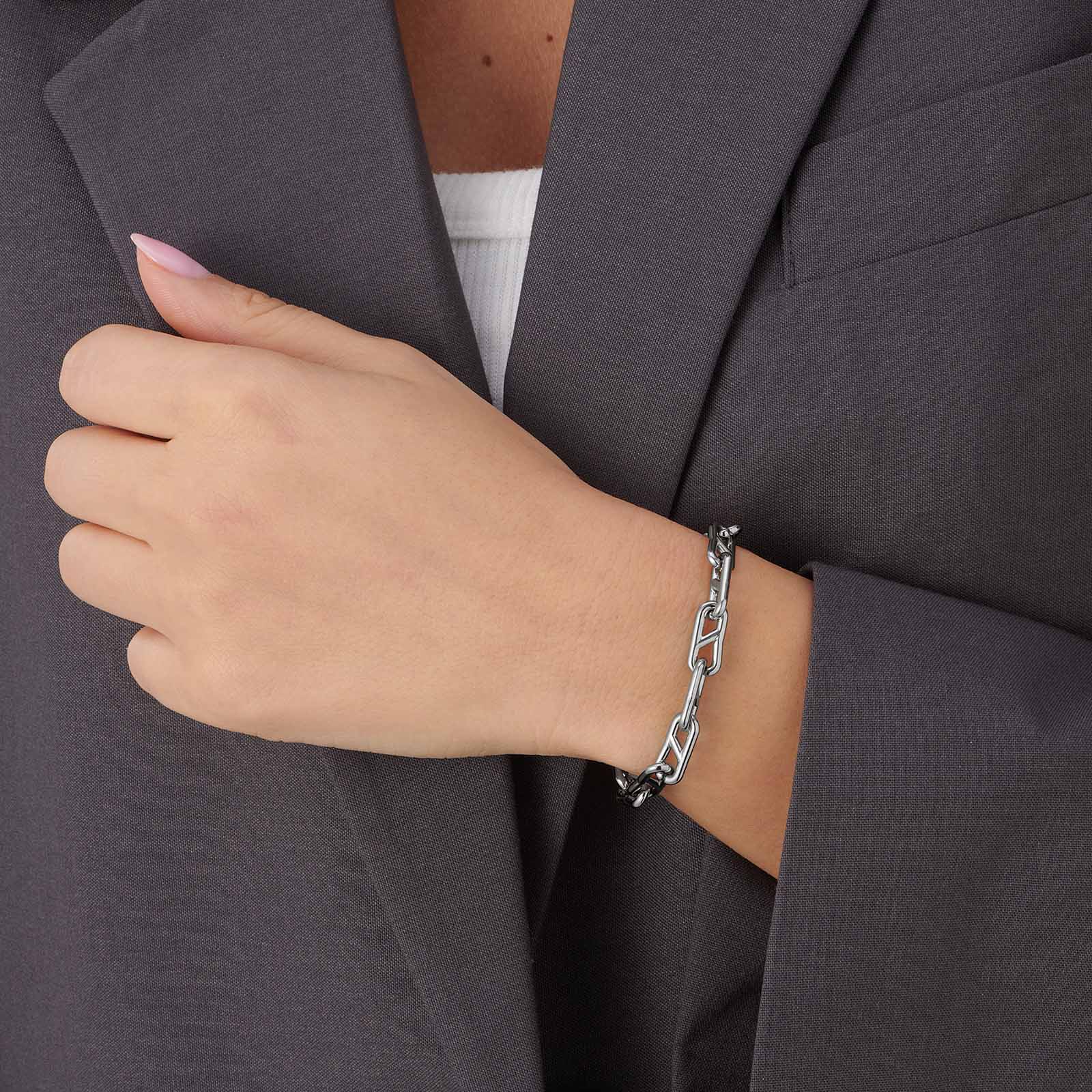 Stålarmband ankarlänk - 21,5cm