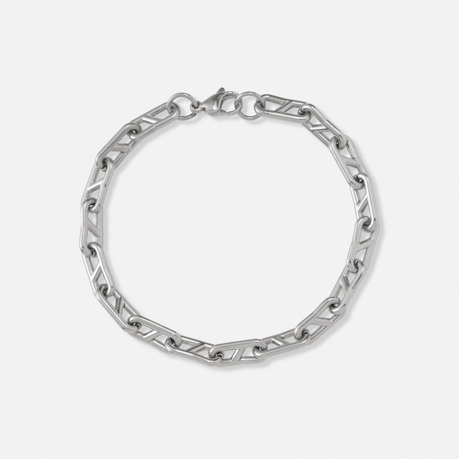 Stålarmband ankarlänk - 21,5cm