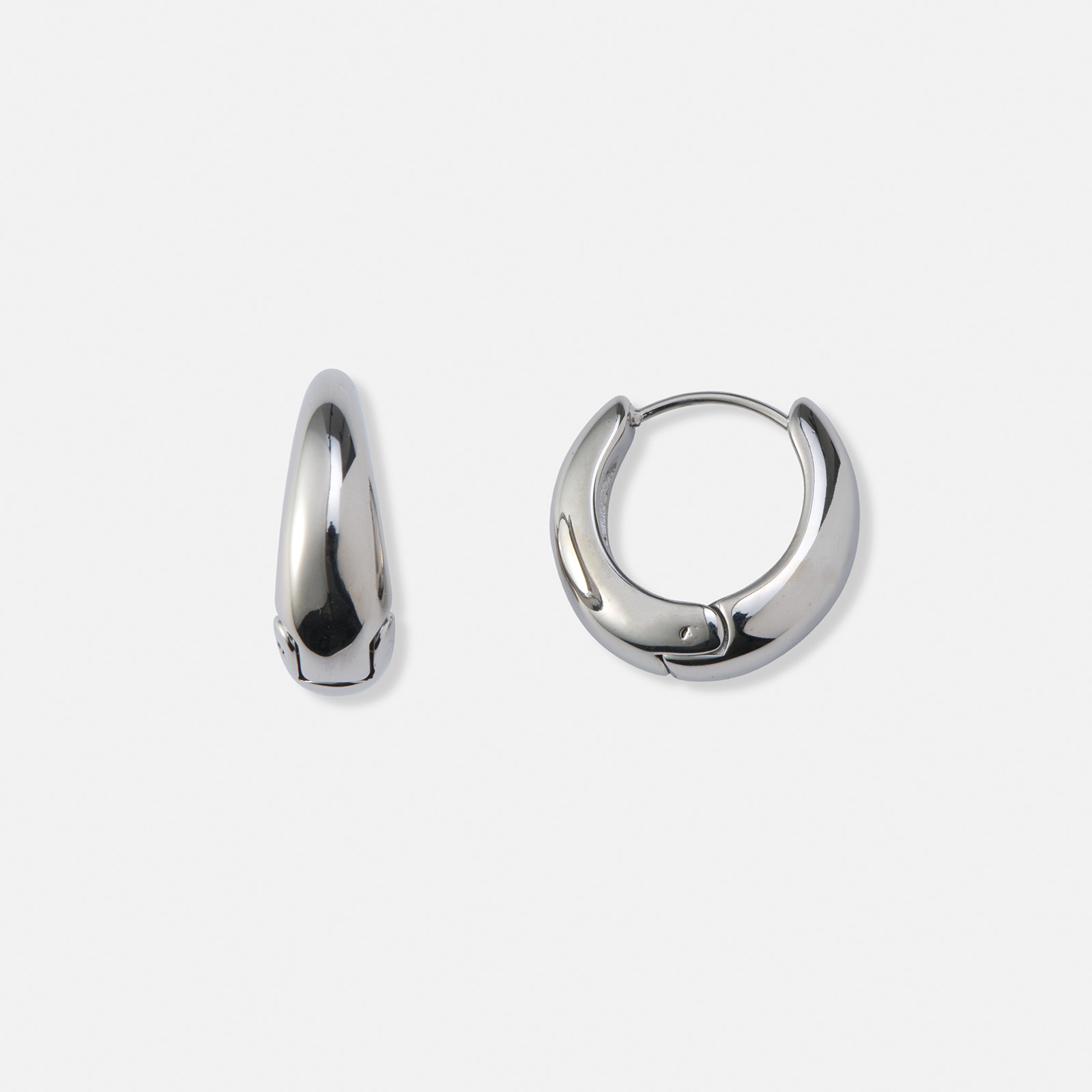 Stålörhängen, docerade hoops - 22mm