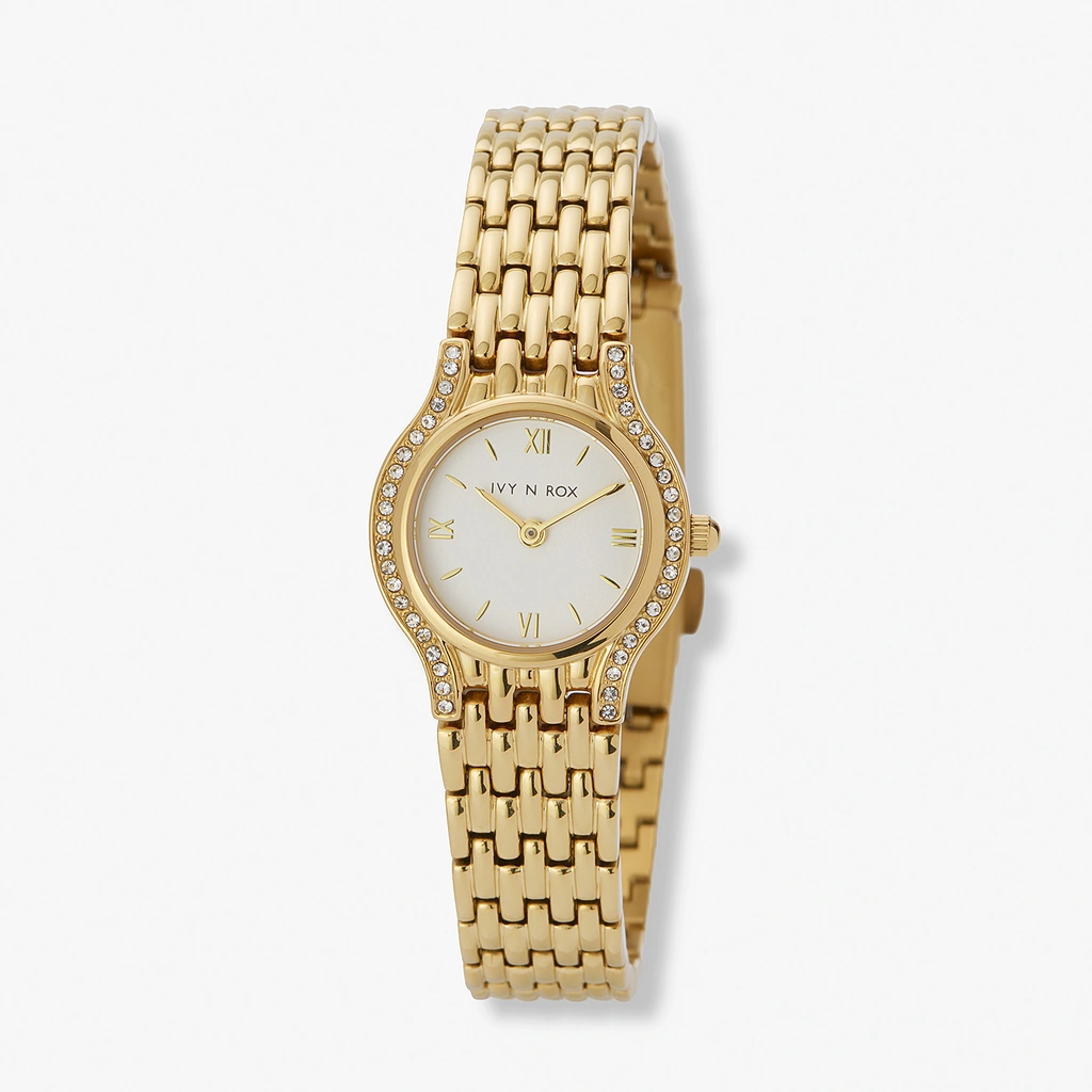 Ivy n Rox Icona damklocka - guld 22 mm