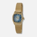 Regal damklocka retro, guld/blå - 21 mm