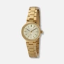 Moretime damklocka - metallband, guld/champagne, 23mm
