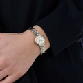 Moretime damklocka - metallband, stål/silver, 23mm
