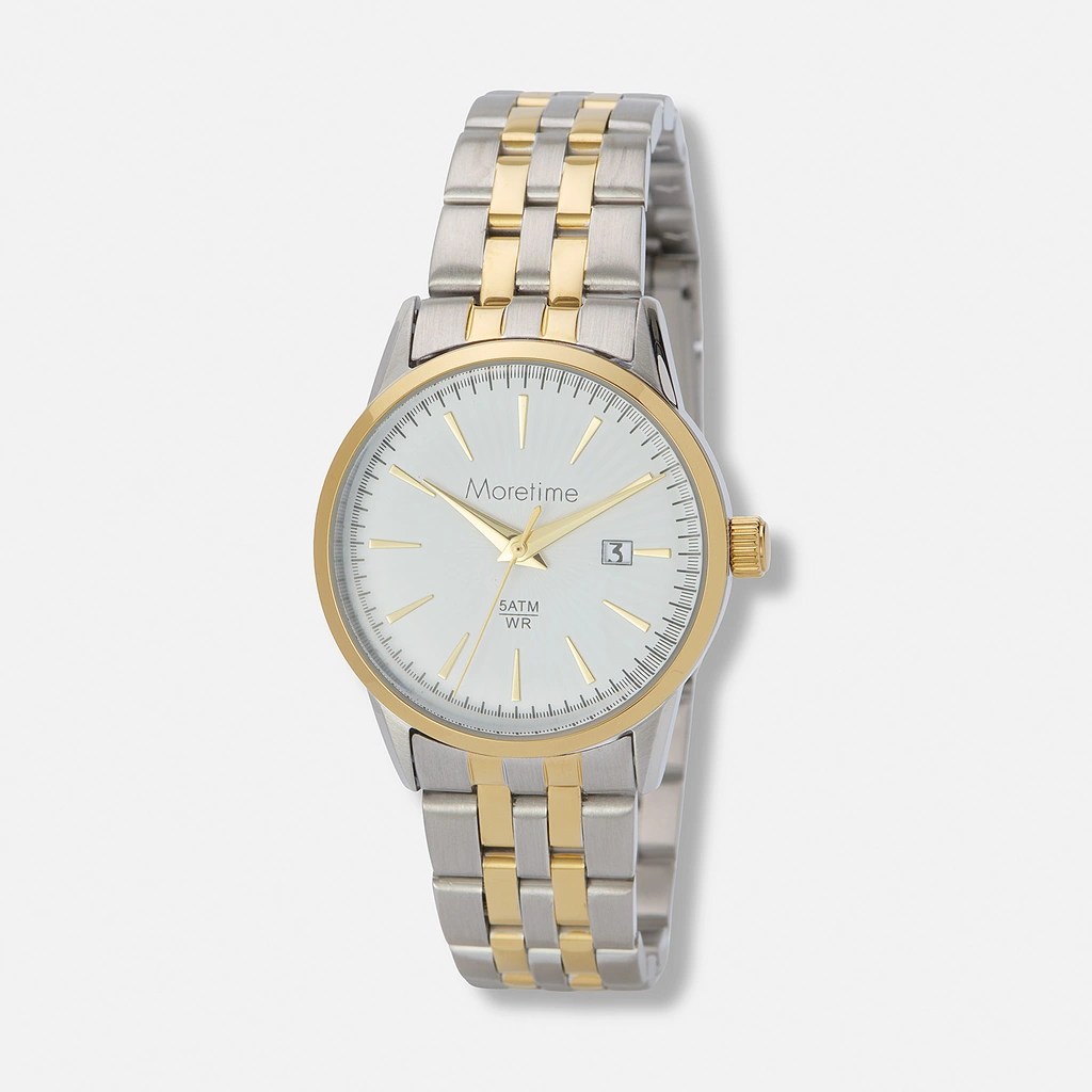Mortime damklocka metall - bicolor/vit 27mm