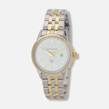 Mortime damklocka metall - bicolor/vit 27mm