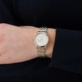 Mortime damklocka metall - bicolor/vit 27mm