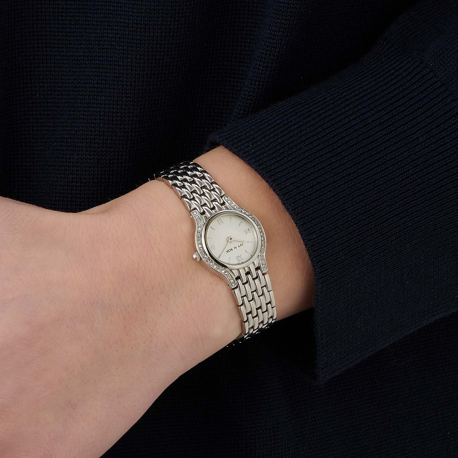 Ivy n Rox Icona damklocka - silver 22 mm