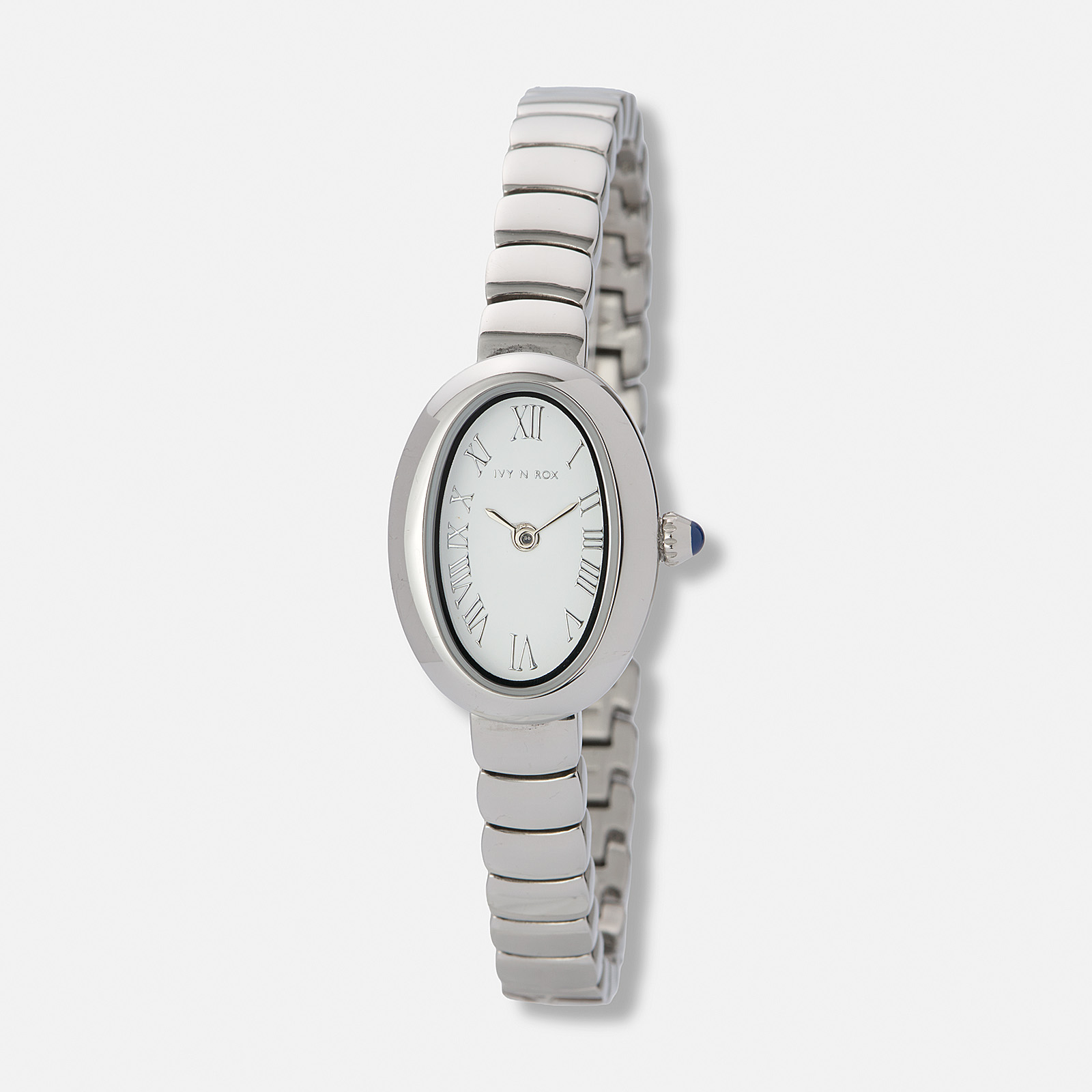 Ivy N Rox Viva  klockset, oval silver/vit - 22mm