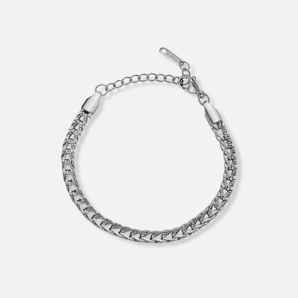 Ivy N Rox Viva  klockset, oval silver/vit - 22mm
