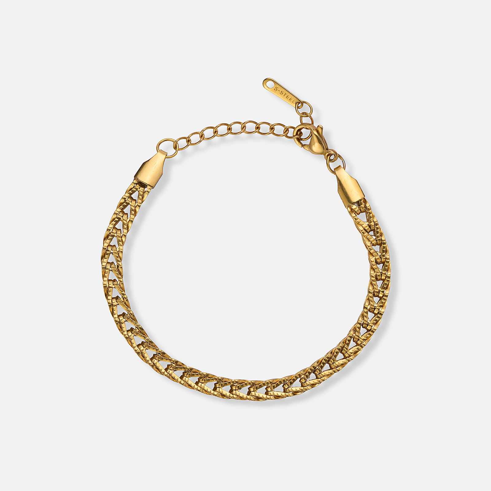 Ivy N Rox Viva  klockset, oval guld/vit - 22mm