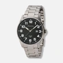 Moretime herrklocka metallband stål/svart - 42 mm