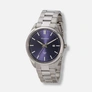 Moretime herrklocka metallband stål/blå - 40 mm