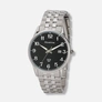 Moretime herrklocka metallband stål/svart - 38 mm