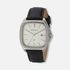 Moretime herrklocka läderband svart/silver - 38 mm