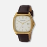 Moretime herrklocka läderband brun/silver - 38 mm