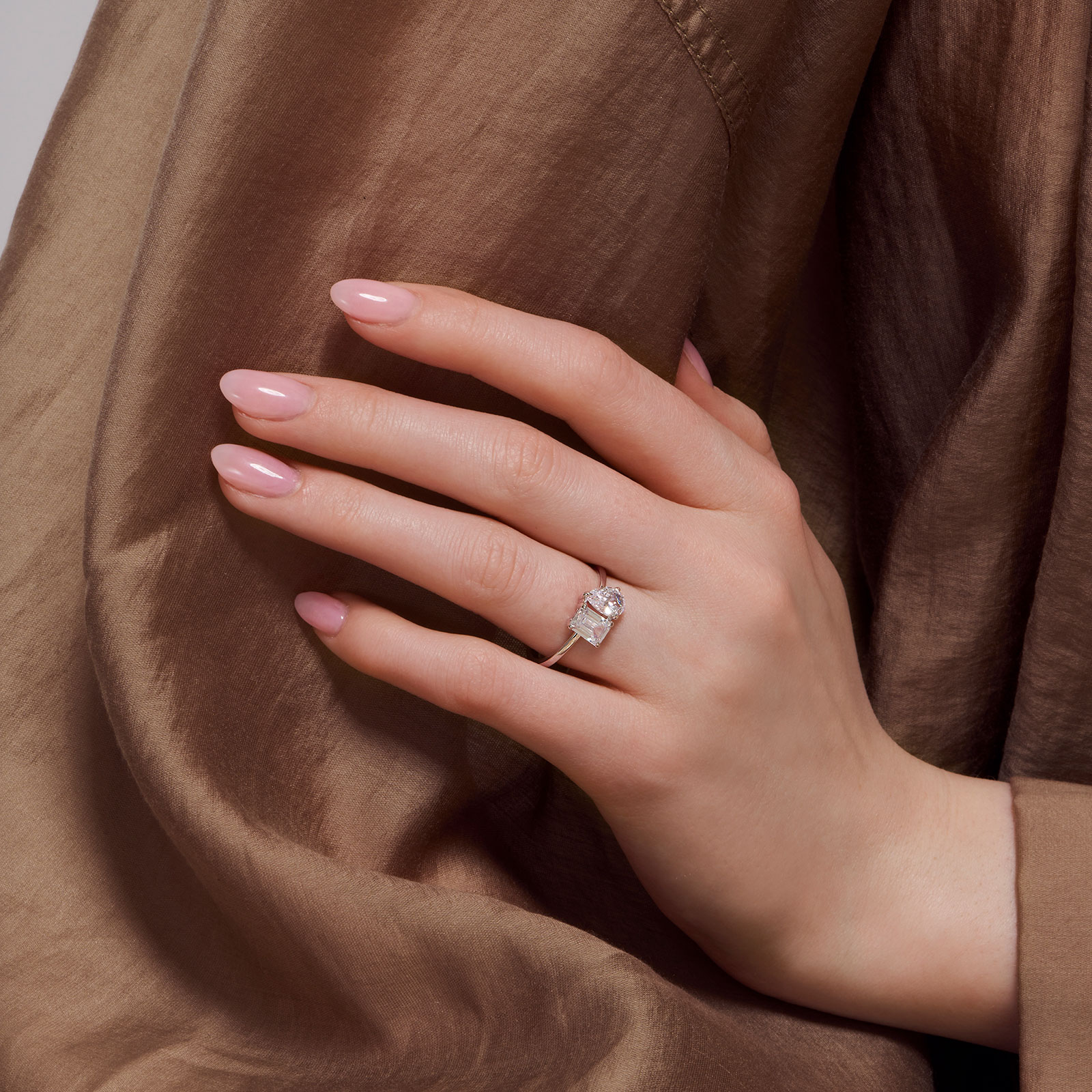 Je t´aime 18K guldring - Toi et moi