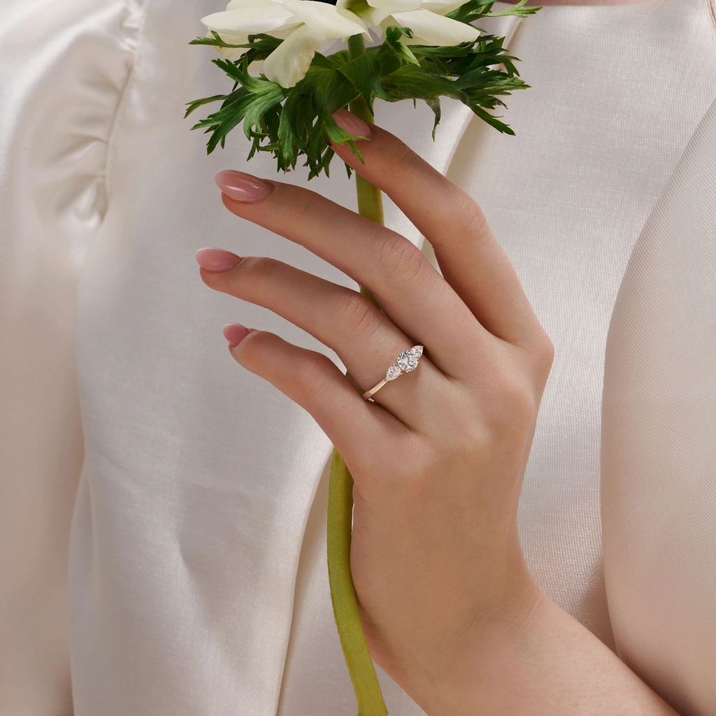 Je t´aime 18K guldring - Trilogie d'Amour