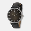 Black Oak Pagoda herr,  läderband svart/svart - 41mm