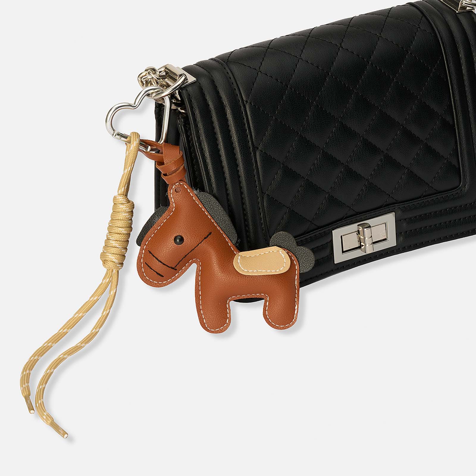 Väskaccessoar - brun häst