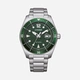 Citizen Eco-Drive Grön/Silver, Stållänk - AW1880-55X