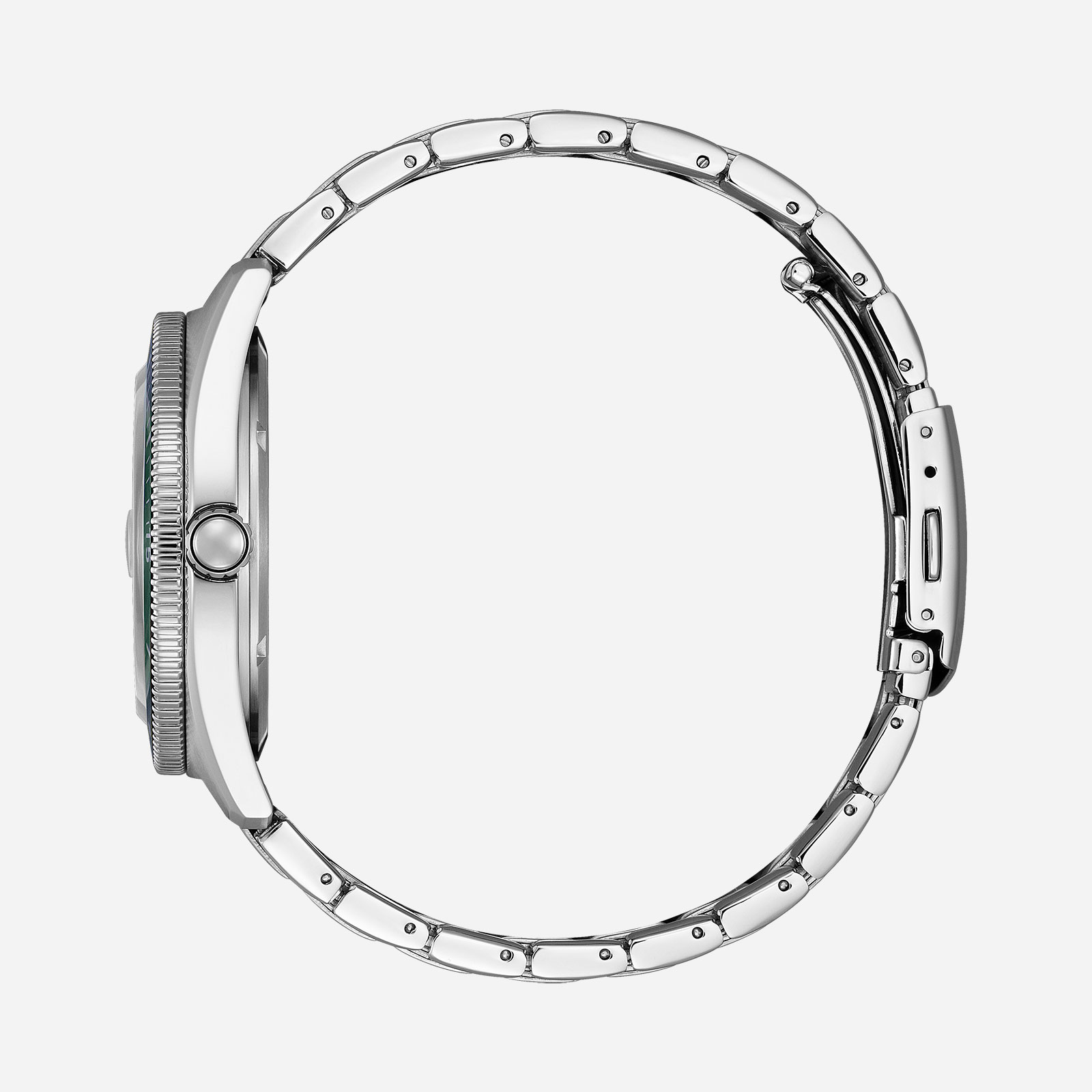 Citizen Eco-Drive Grön/Silver, Stållänk - AW1880-55X