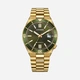 Citizen Automatic Grön/Guld, Stållänk - NJ0232-53X