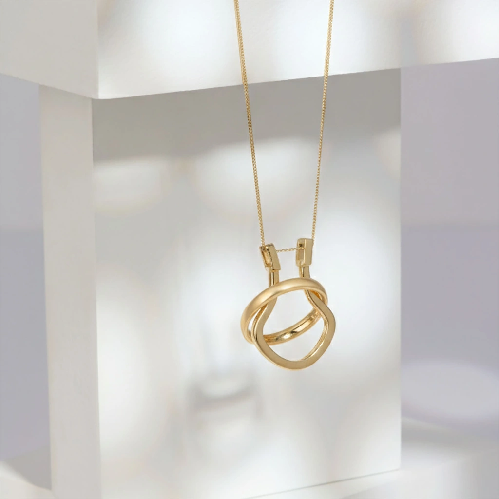 Je t´aime 18K guld ringhållare - Porte Bague