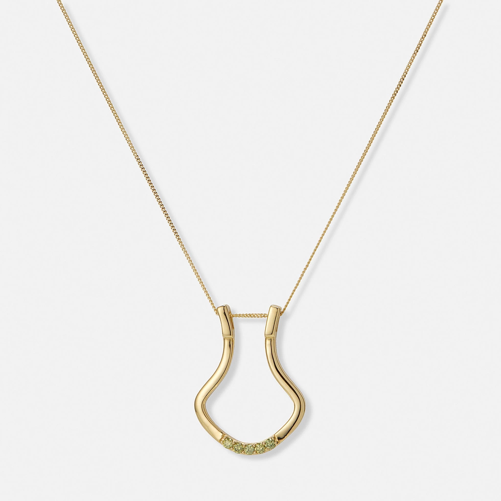 Je t´aime 18K guld ringhållare - Porte Bague Emerald