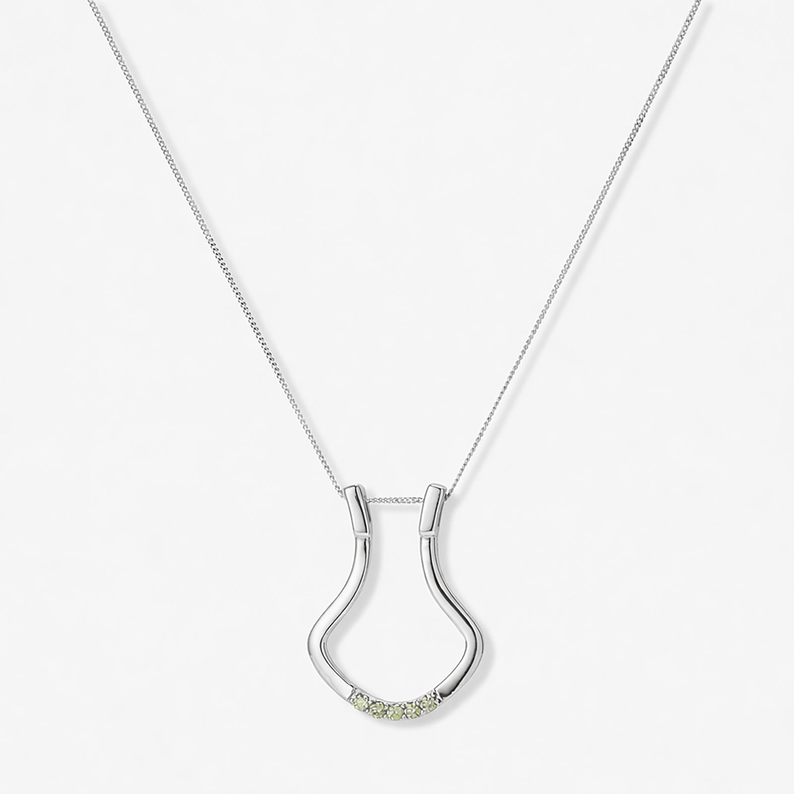 Je t´aime 9K vitguld ringhållare - Porte Bague Emerald