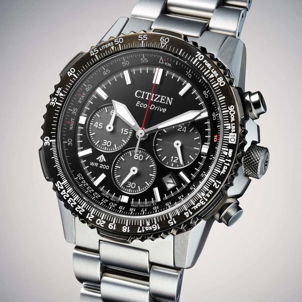 Citizen Eco-Drive Svart/Svart, Stållänk - CA4664-60E