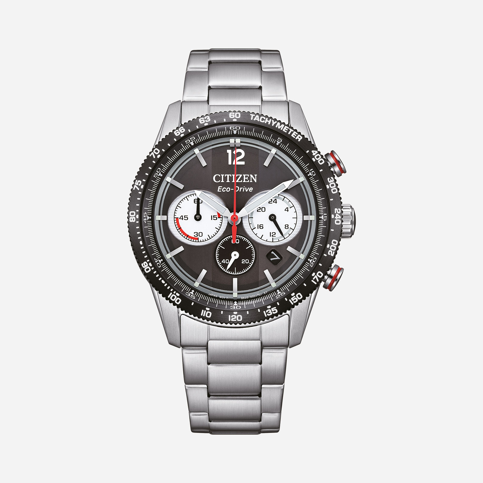 Citizen Eco-Drive Svart/Silver, Stållänk - CA4714-55E