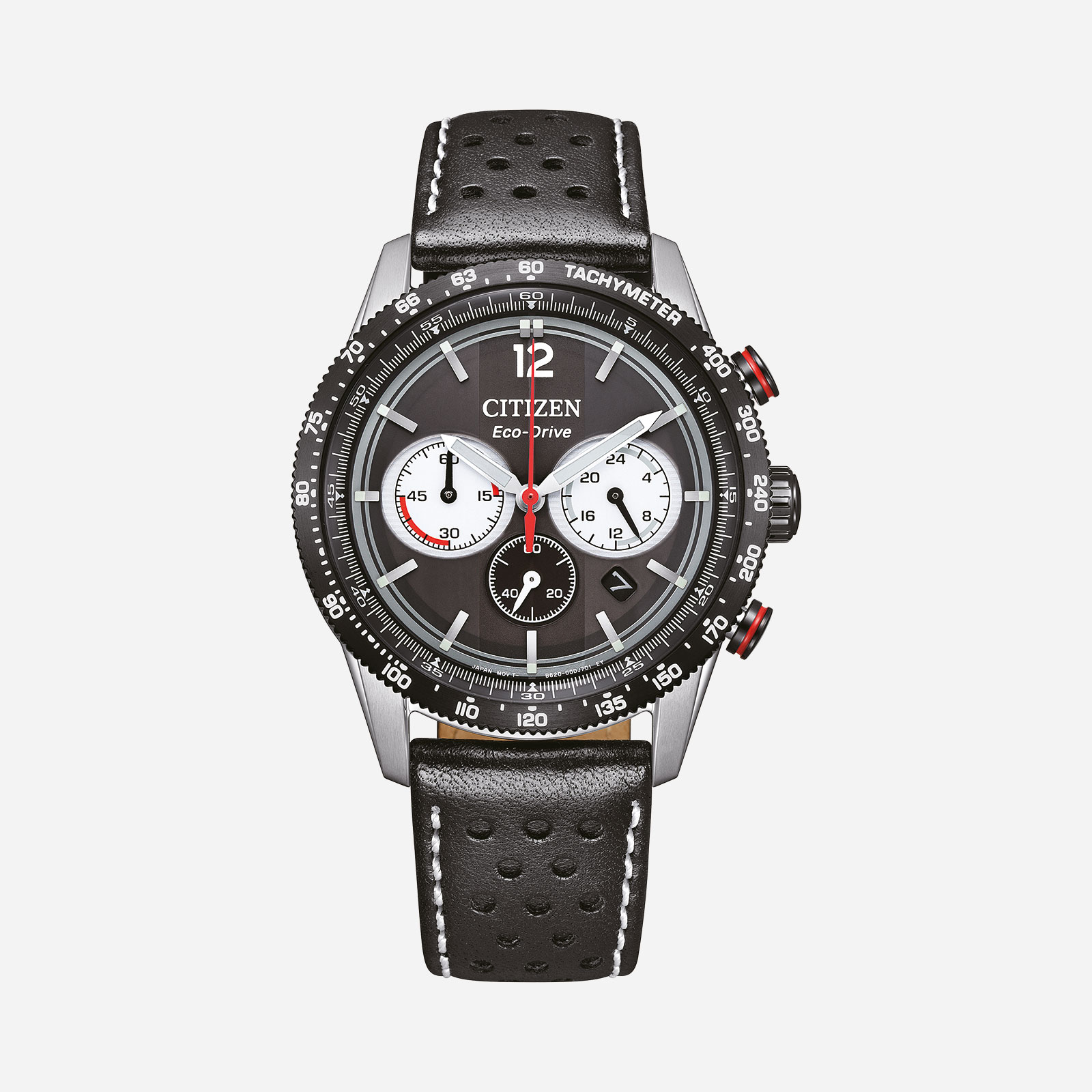 Citizen Eco-Drive Svart/Svart, Läderband - CA4717-06E