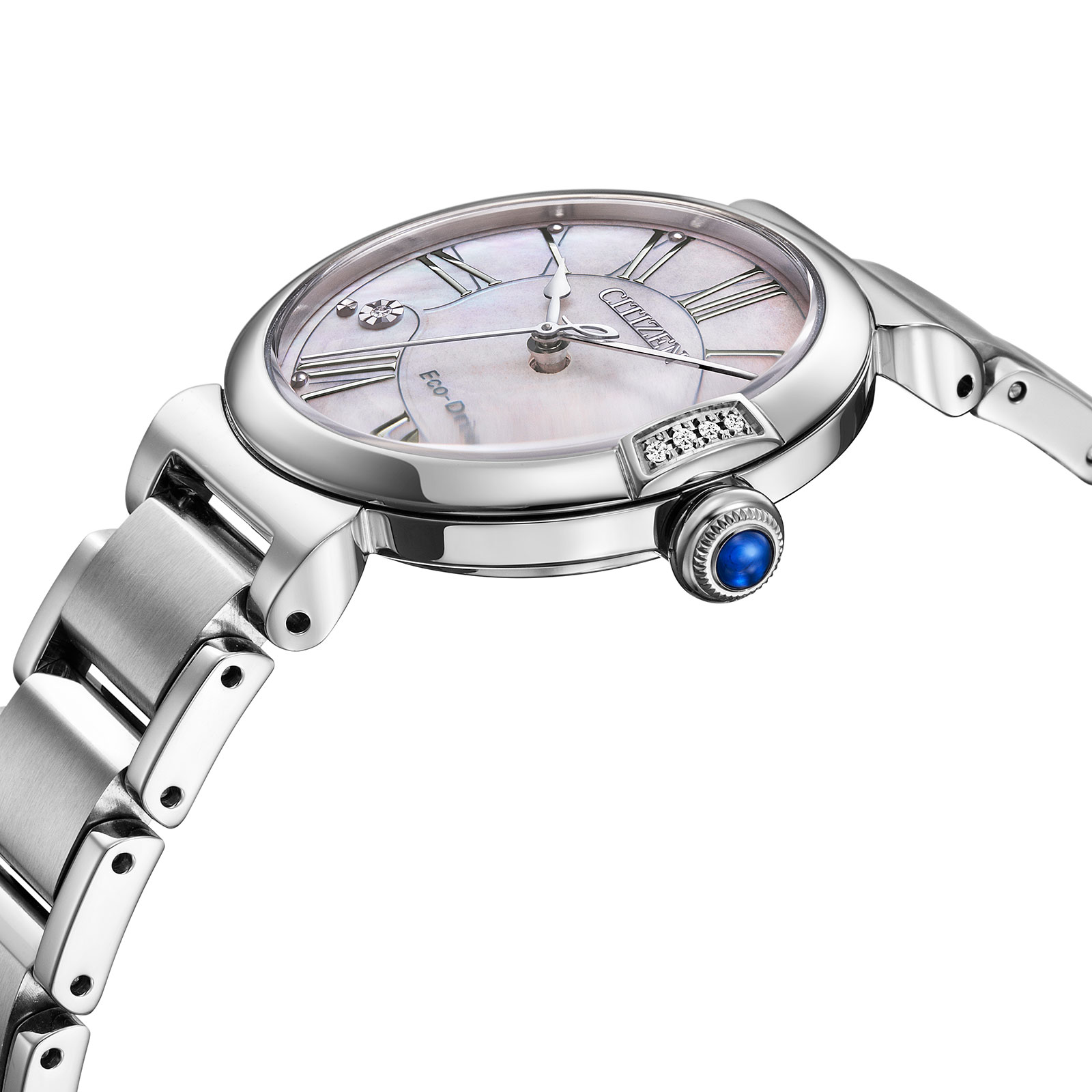 Citizen Eco-Drive Rosa/Silver, Stållänk - EM1060-87Y