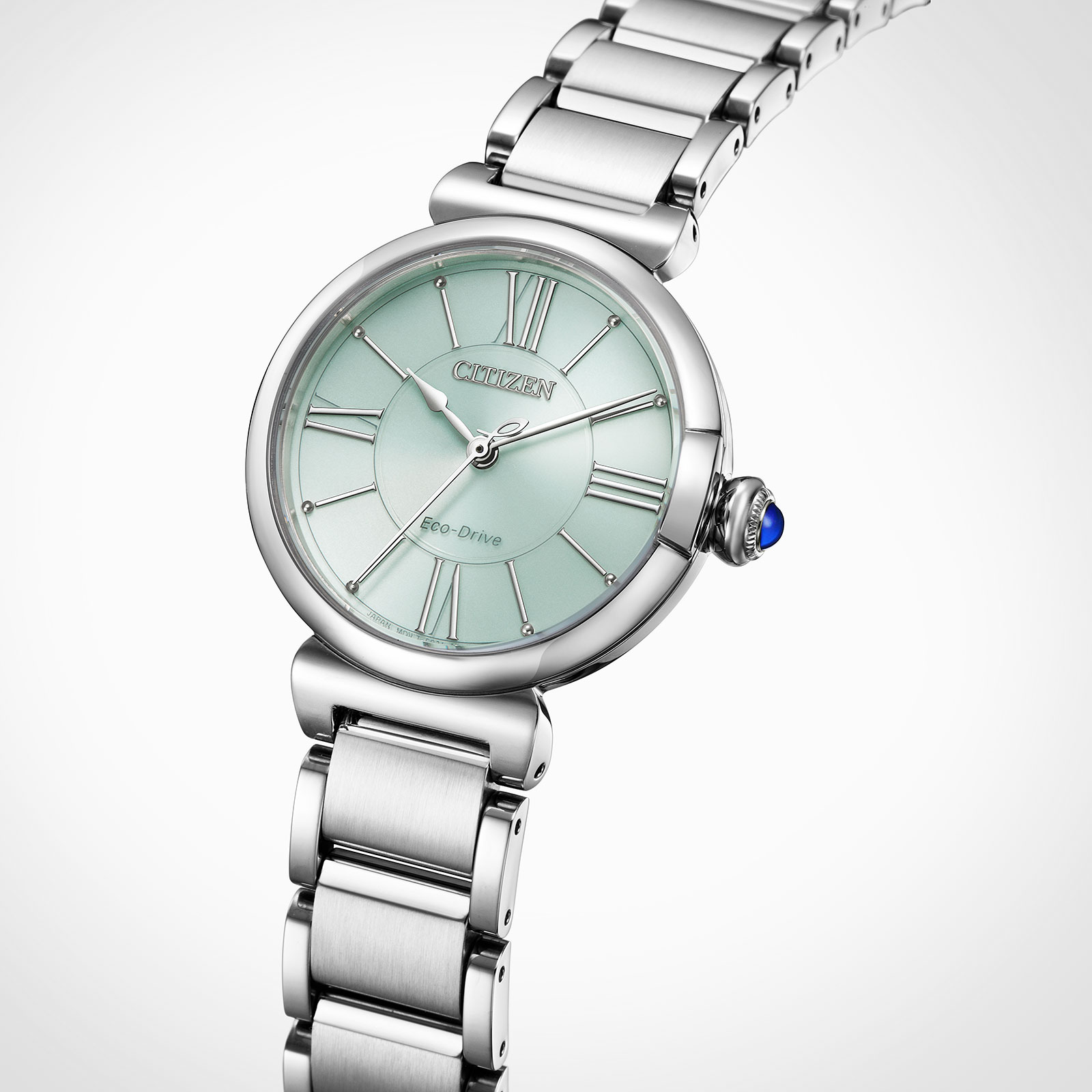 Citizen Eco-Drive Blå/Silver, Stållänk - EM1070-83L