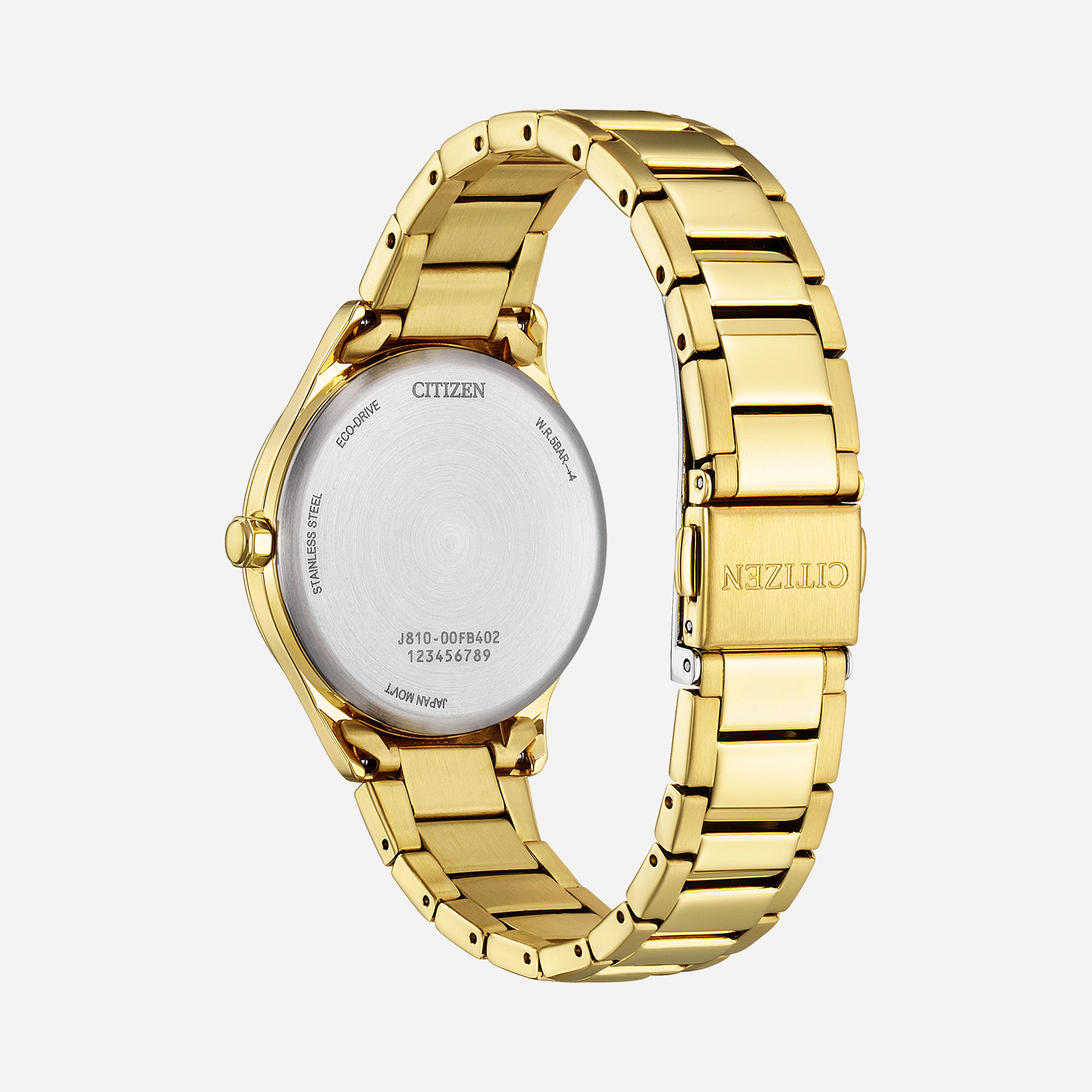 Citizen Eco-Drive Silver/Guld, Stållänk - FE6122-64A