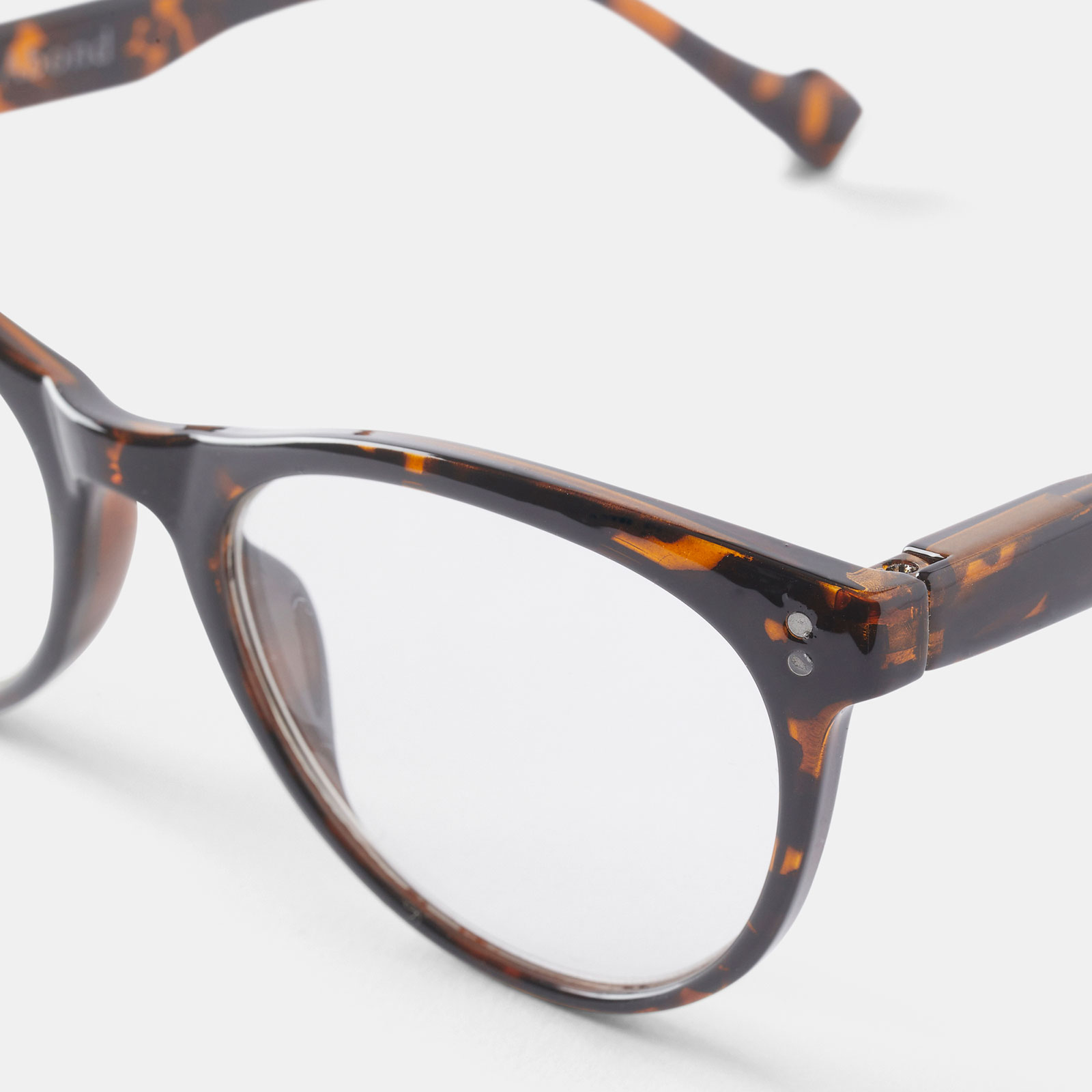 Bruna läsglasögon Cateye +2,5