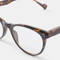 Bruna läsglasögon Cateye +1,0